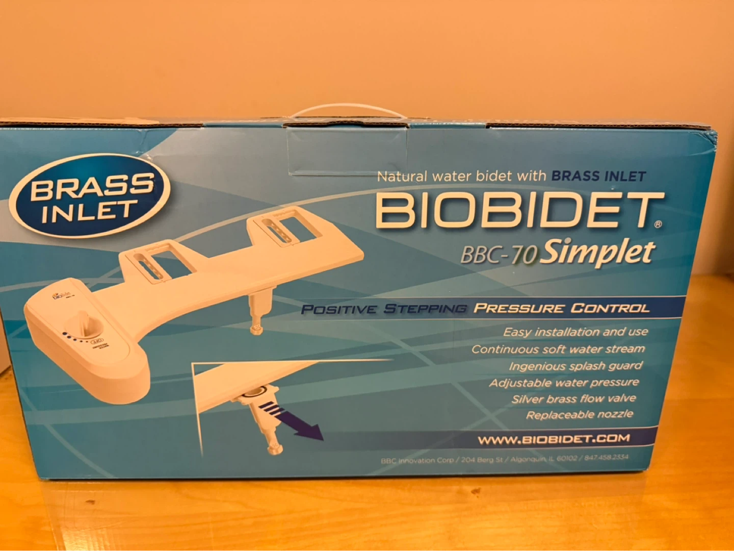Bio Bidet BBC-70 Simplet Natural Water Bidet with Brass Inlet - photo 2