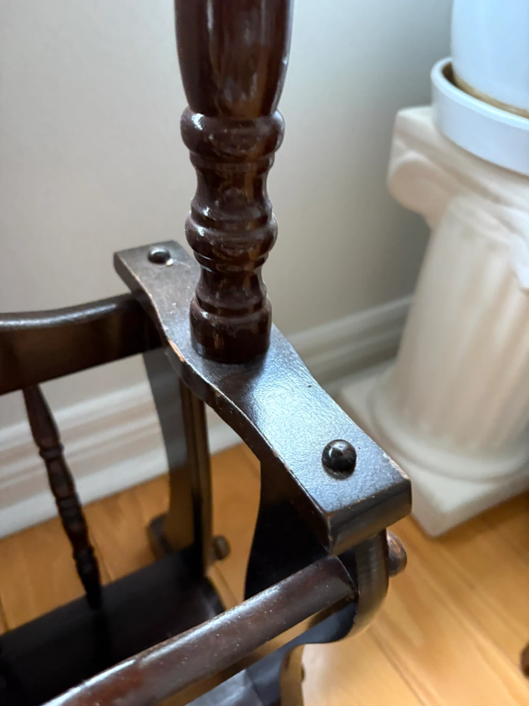 Vintage Wooden Magazine Rack Table - photo 5