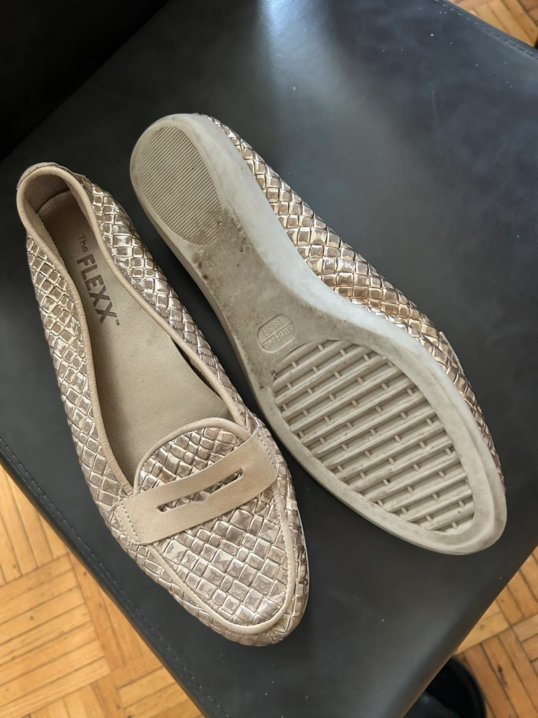 The Flexx Women's Loafers - Gold Woven - photo 4