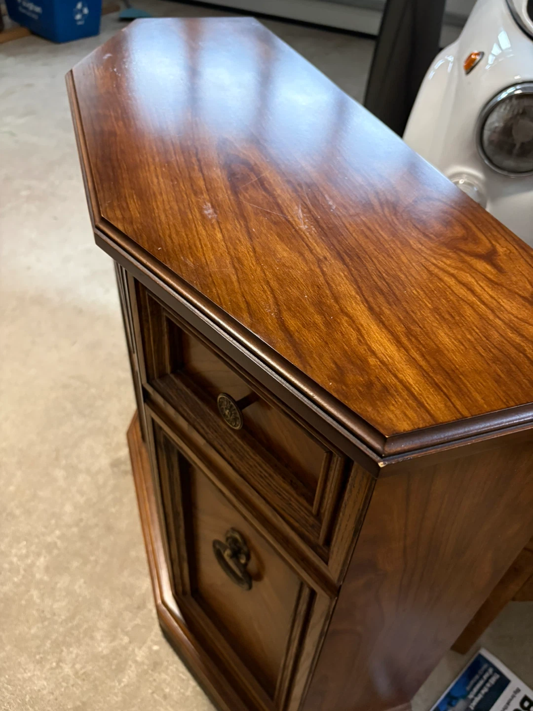 Craftline Wood Side Table with Cabinet - photo 2