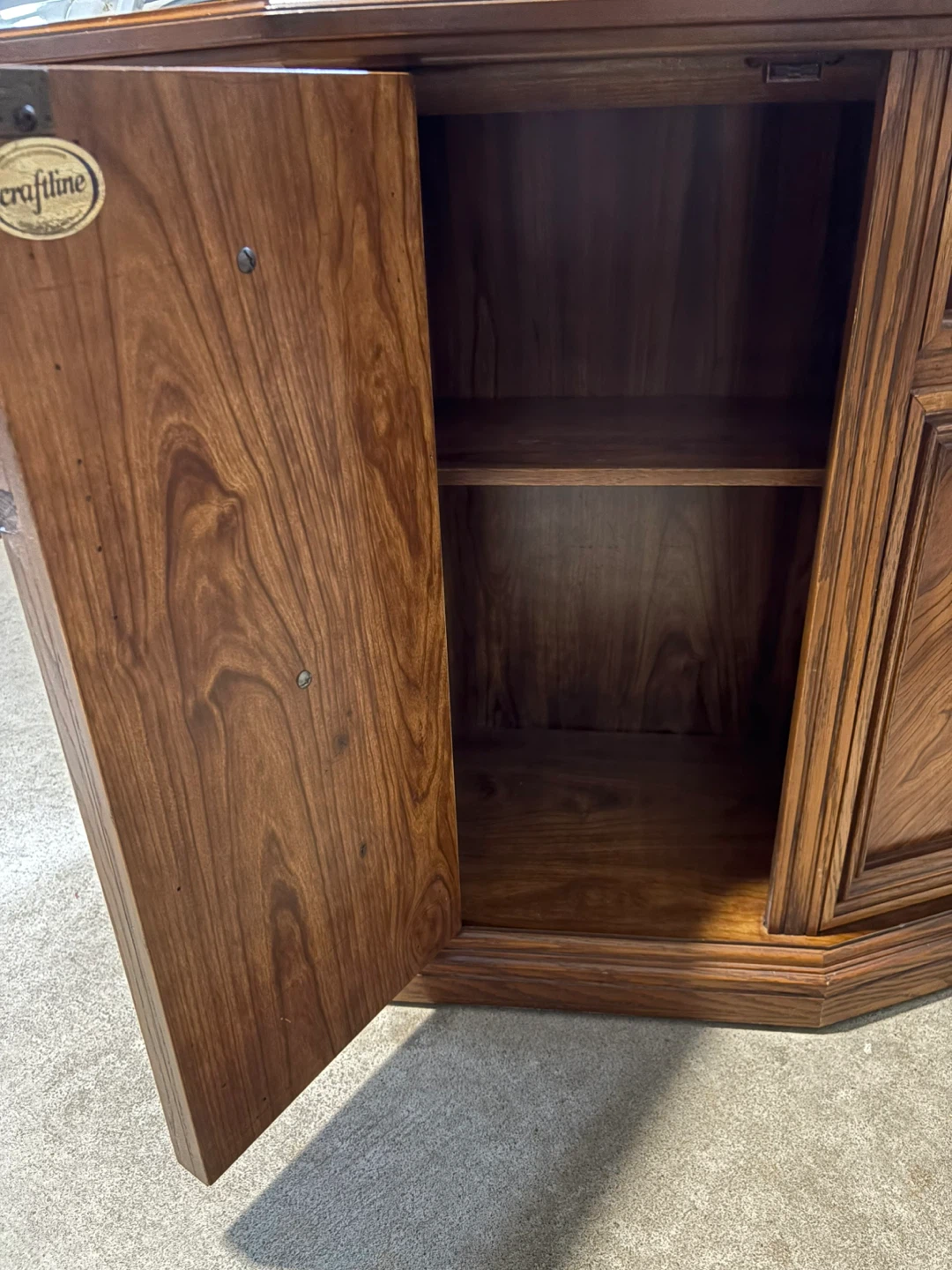 Craftline Wood Side Table with Cabinet - photo 3