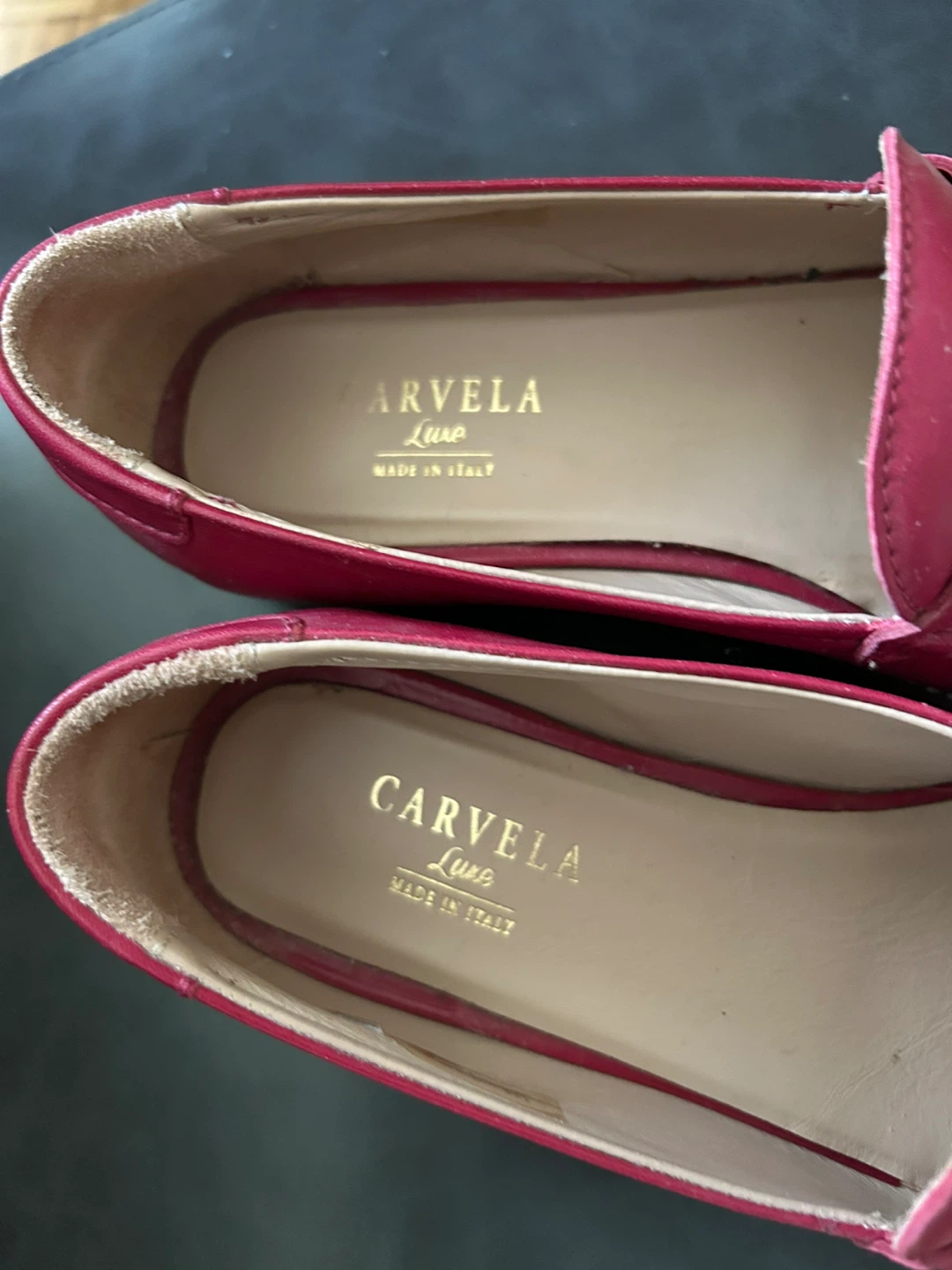 Carvela Luxe Red Leather Loafers Made in Italy - photo 2