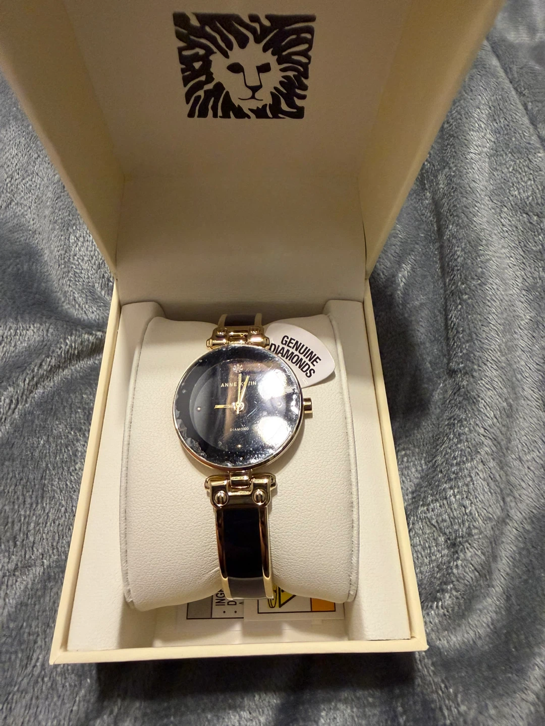 Anne Klein Women's Black Dial Watch with Gold Accents - photo 2