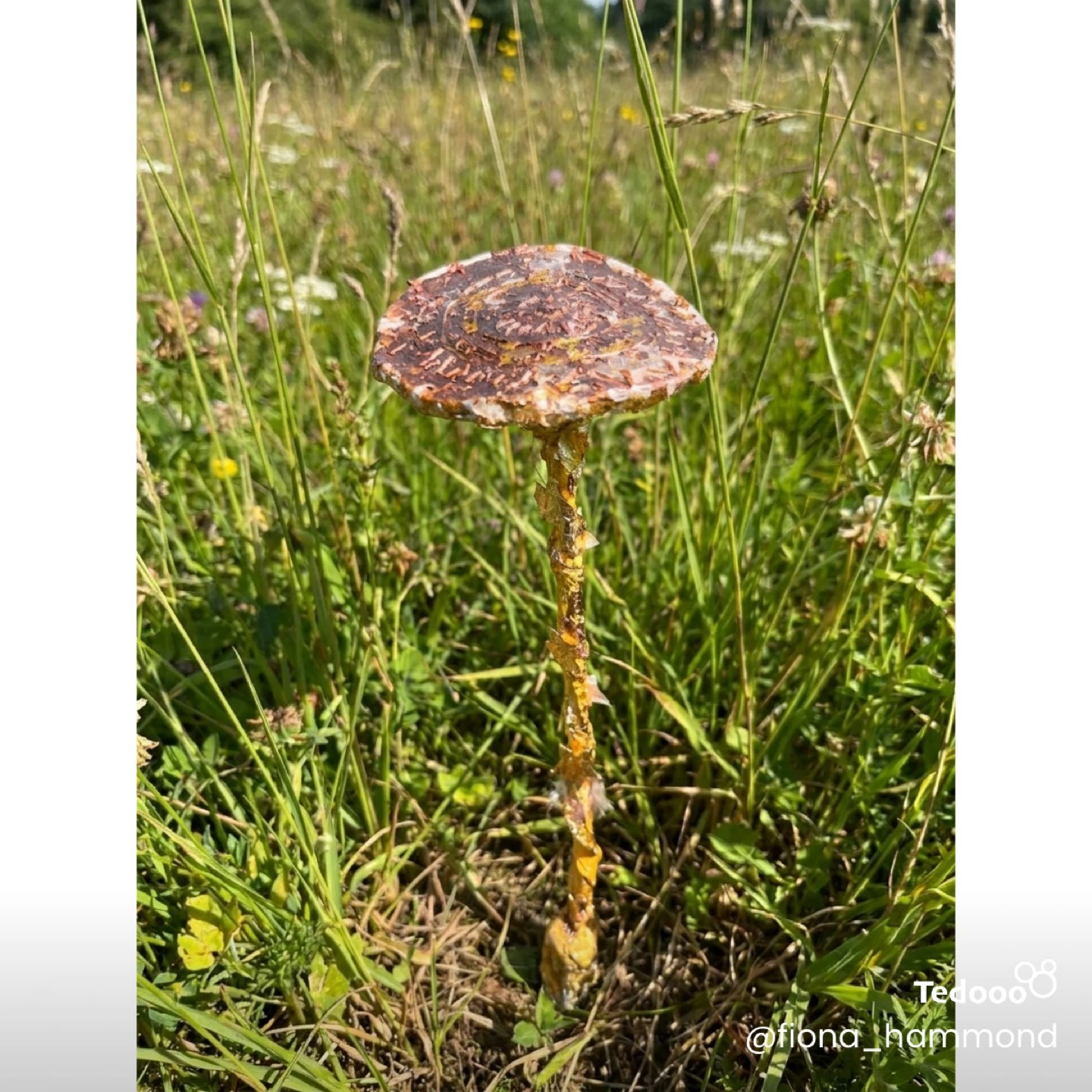 Handmade Mushroom Wand with Lights
