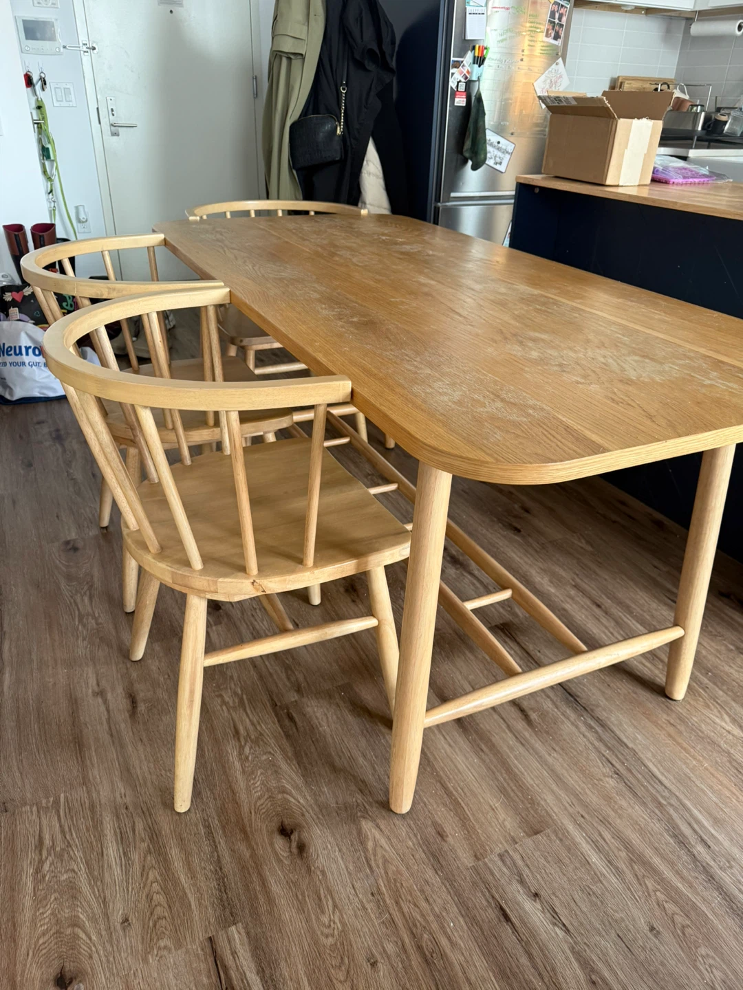 Wooden Dining Table and Chairs Set