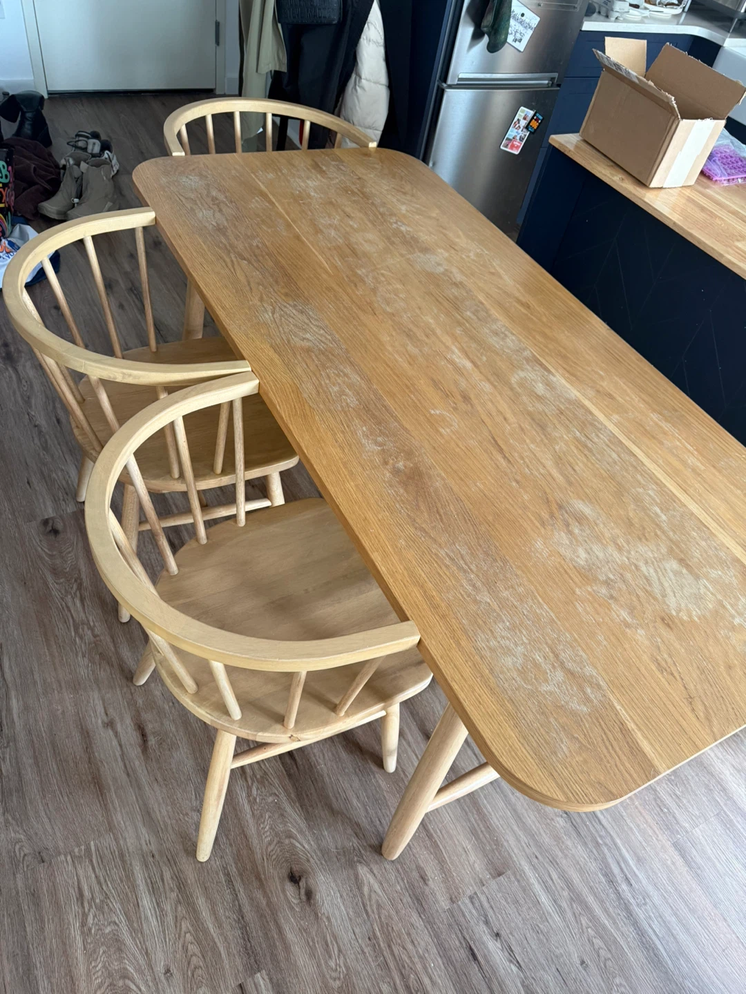 Wooden Dining Table and Chairs Set - photo 3