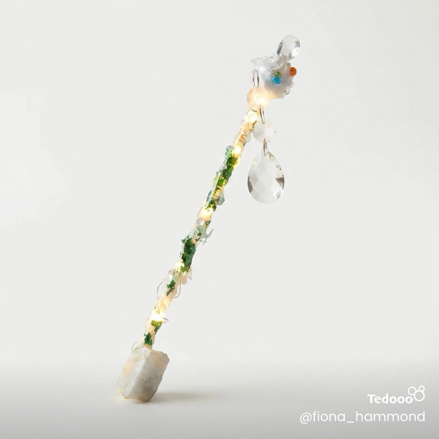 Handmade Crystal Magic Wand with Lights - photo 2