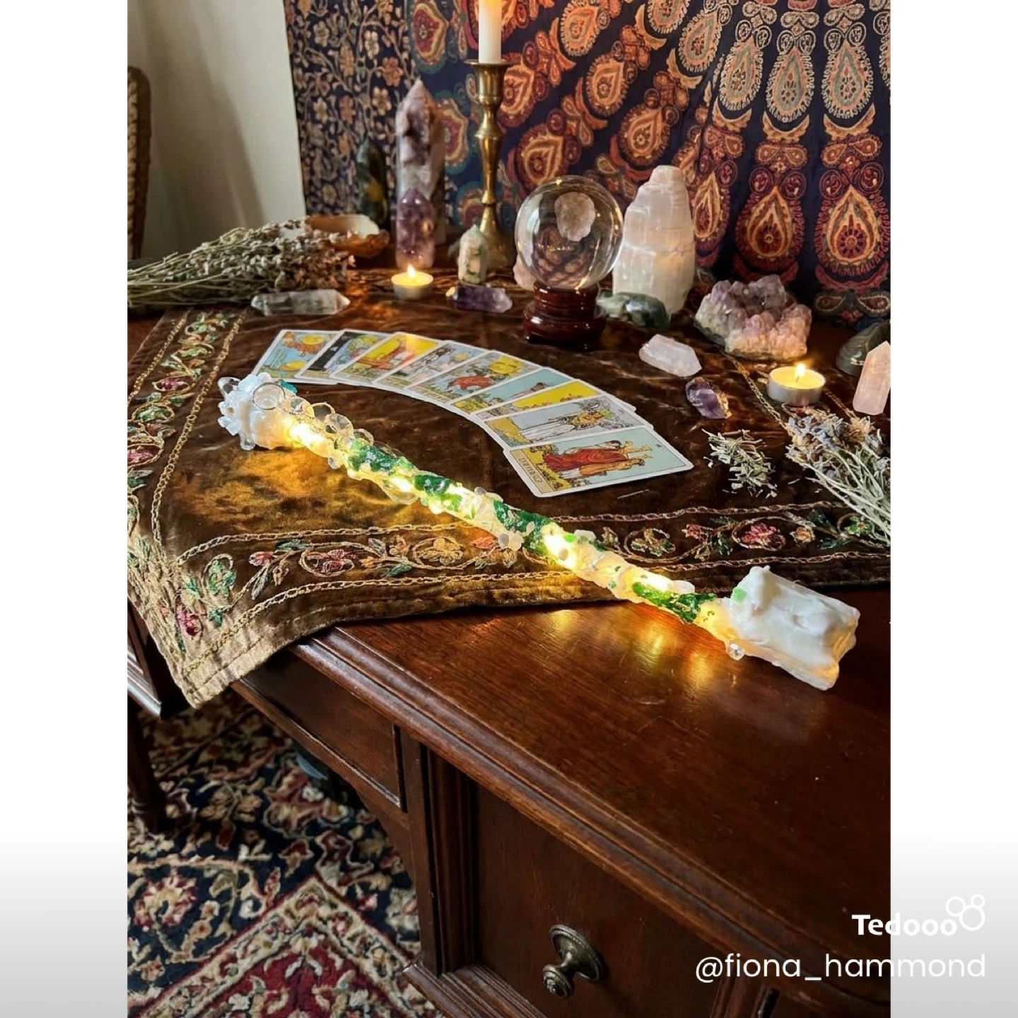 Handmade Crystal Magic Wand with Lights - photo 3
