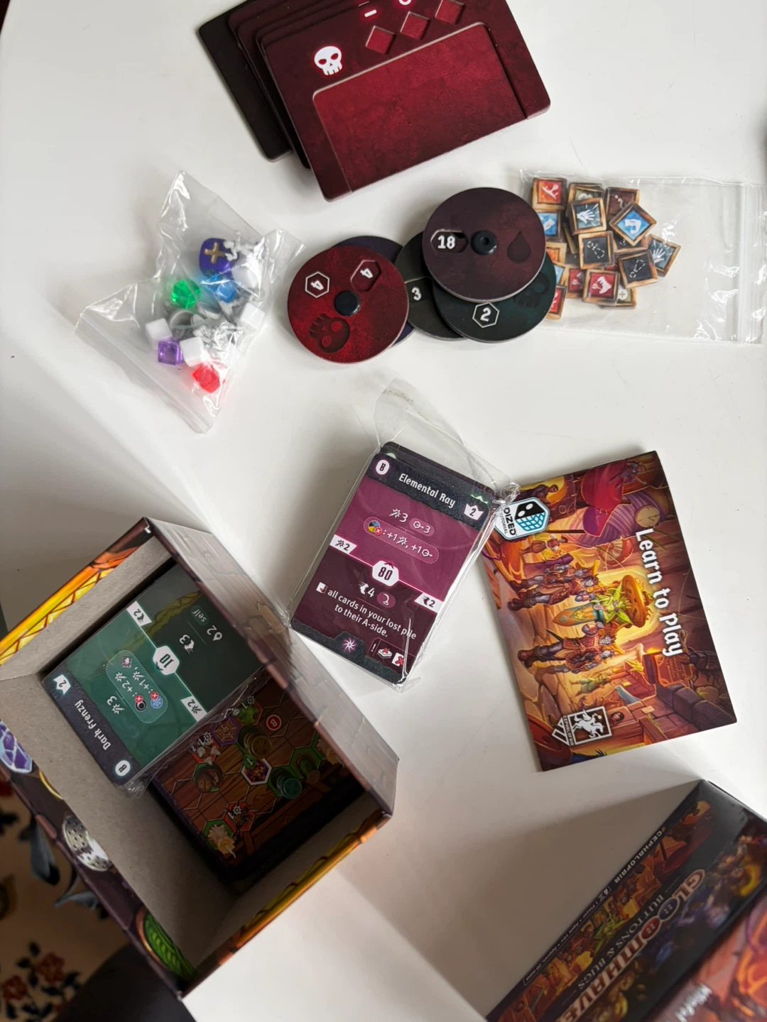 Gloomhaven buttons and bugs boardgame