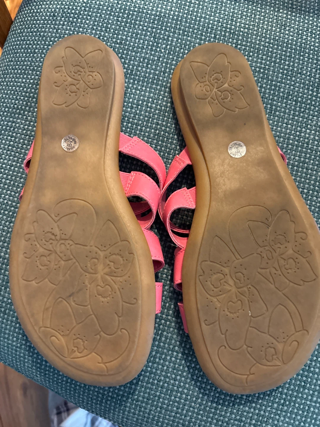 St. John's Bay Pink Flower Sandals - ladies sz 7 - photo 2