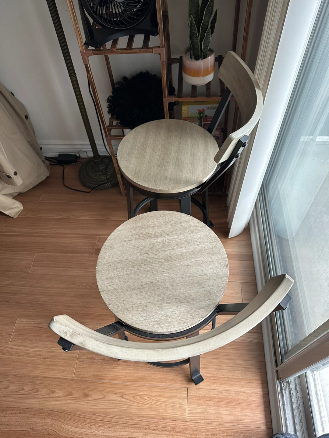 Set of 2 Swivel Bar Stools - photo 3