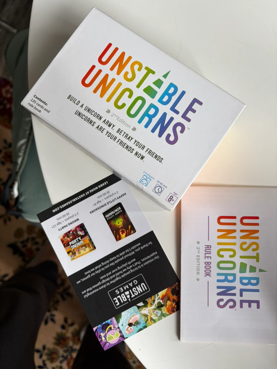 Unstable Unicorns 2nd Edition boardgame