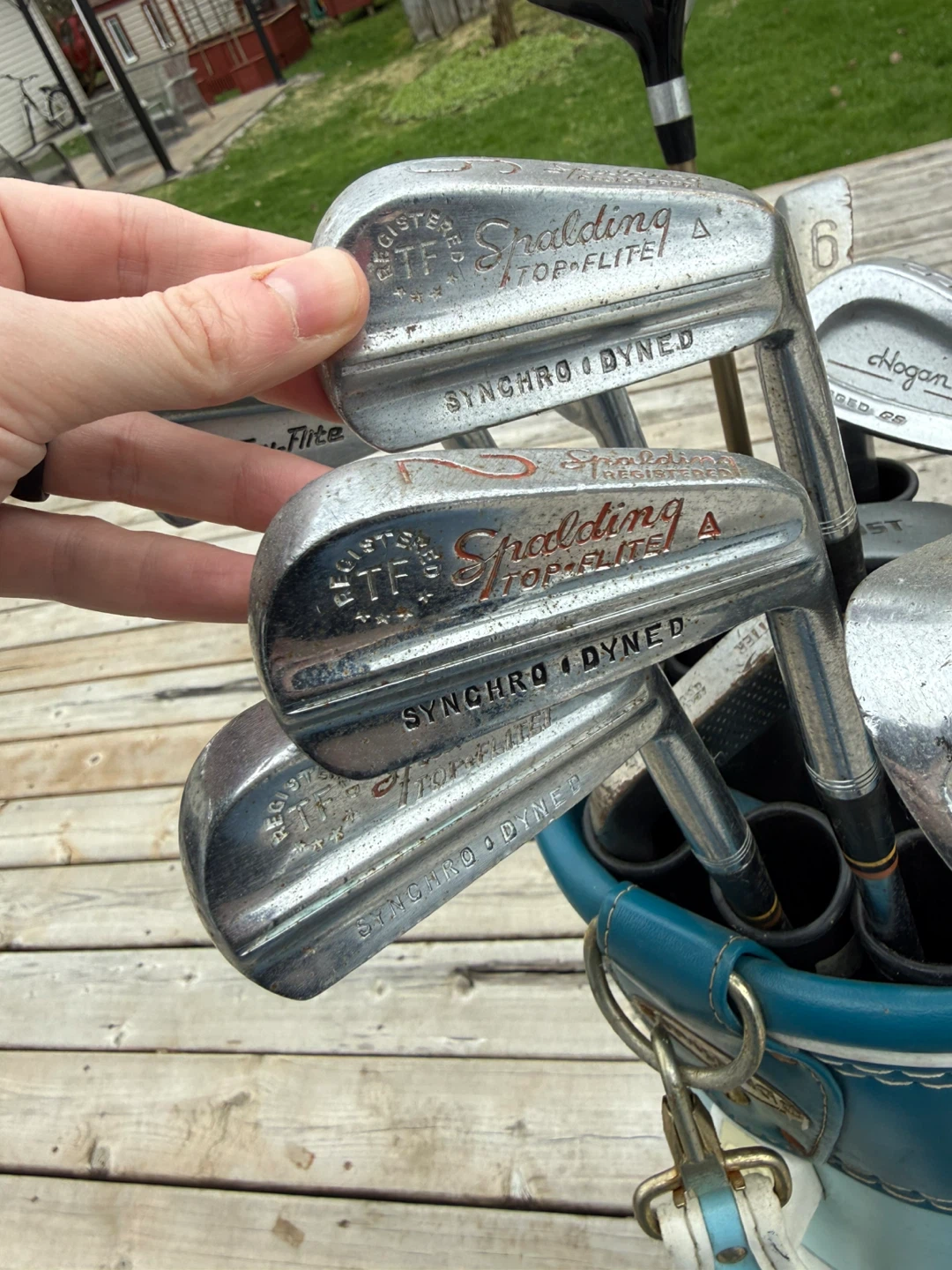 Spalding golf bag and clubs - photo 4