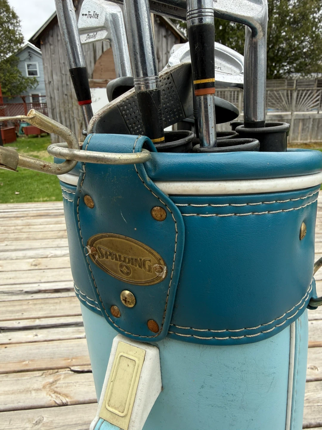 Spalding golf bag and clubs - photo 2
