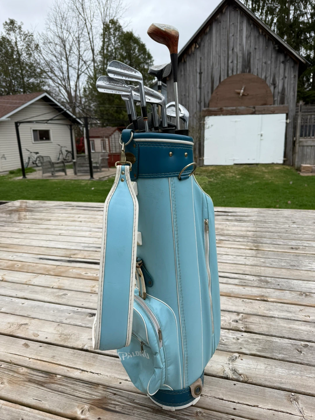 Spalding golf bag and clubs - photo 3