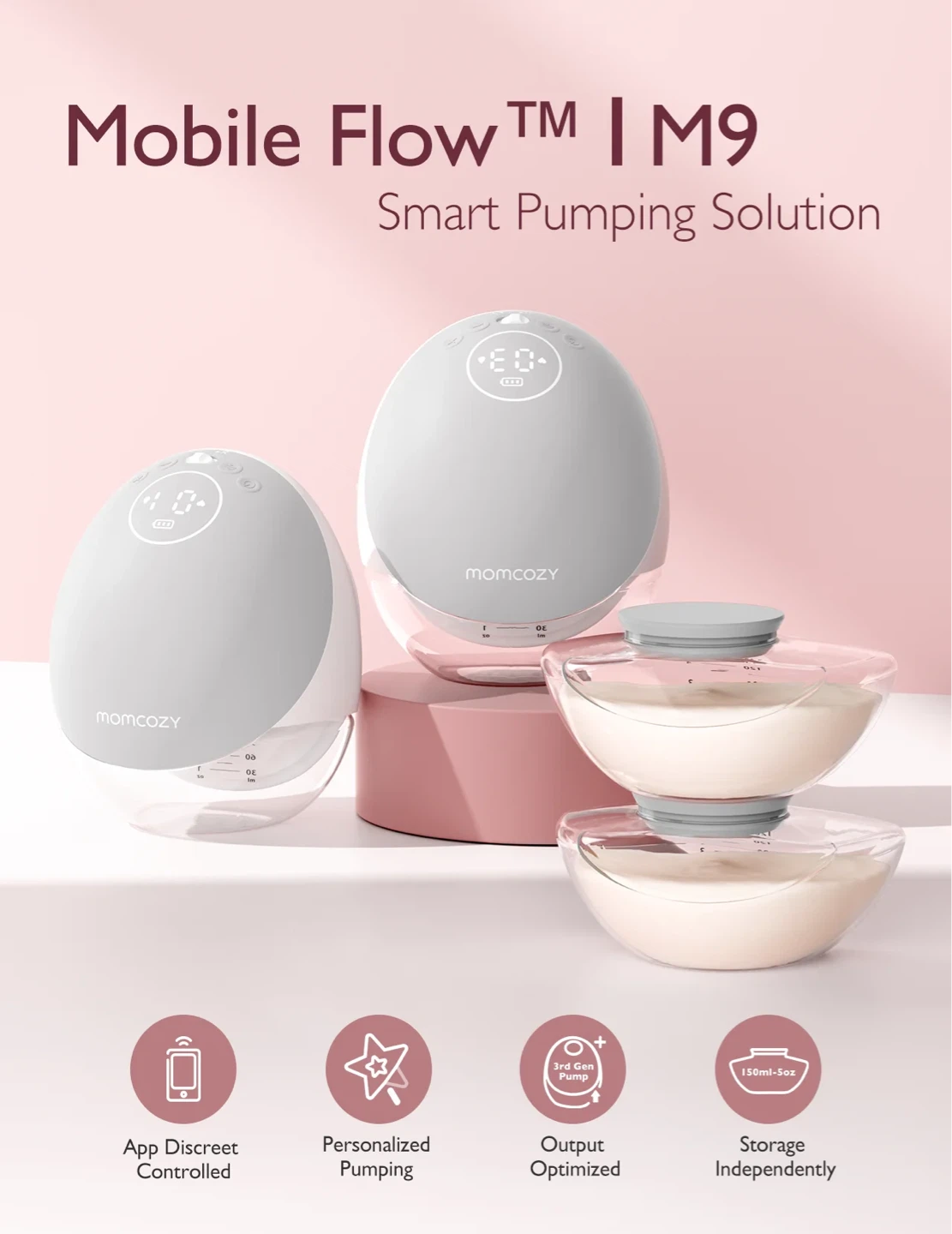 Momcozy Mobile Flow M9 Smart Pumping Solution - photo 2