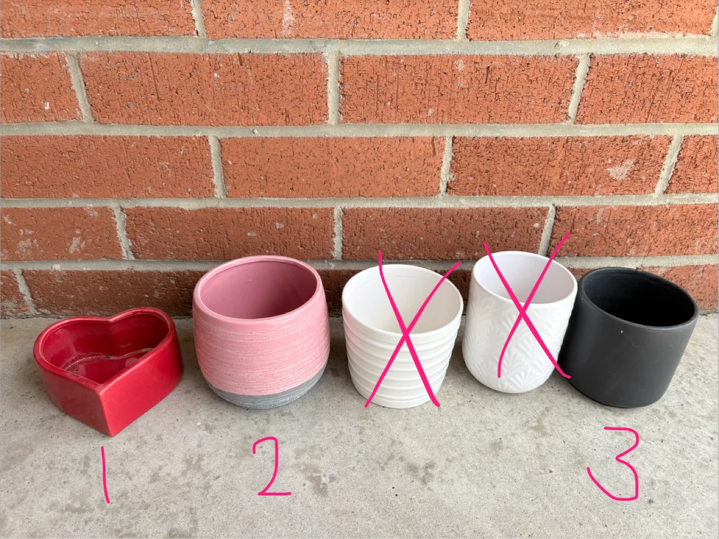 3 Decorative Planters