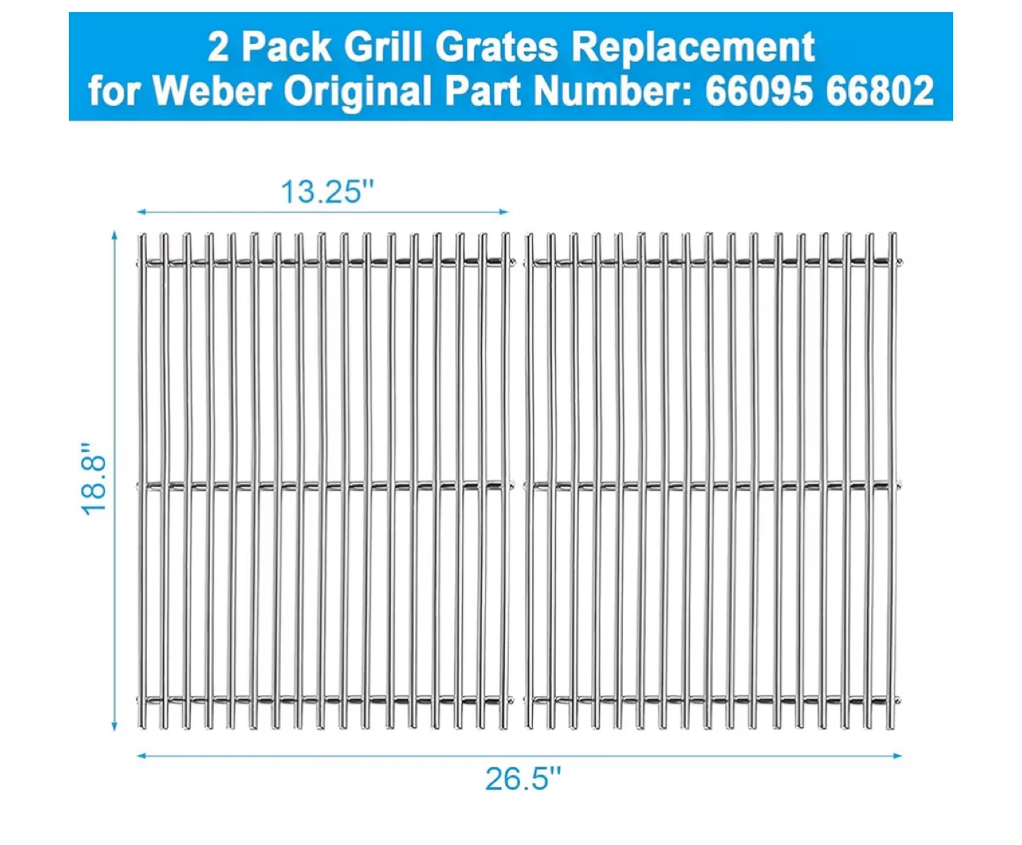 BRAND NEW - Weber BBQ - Stainless Steel Grids - photo 5