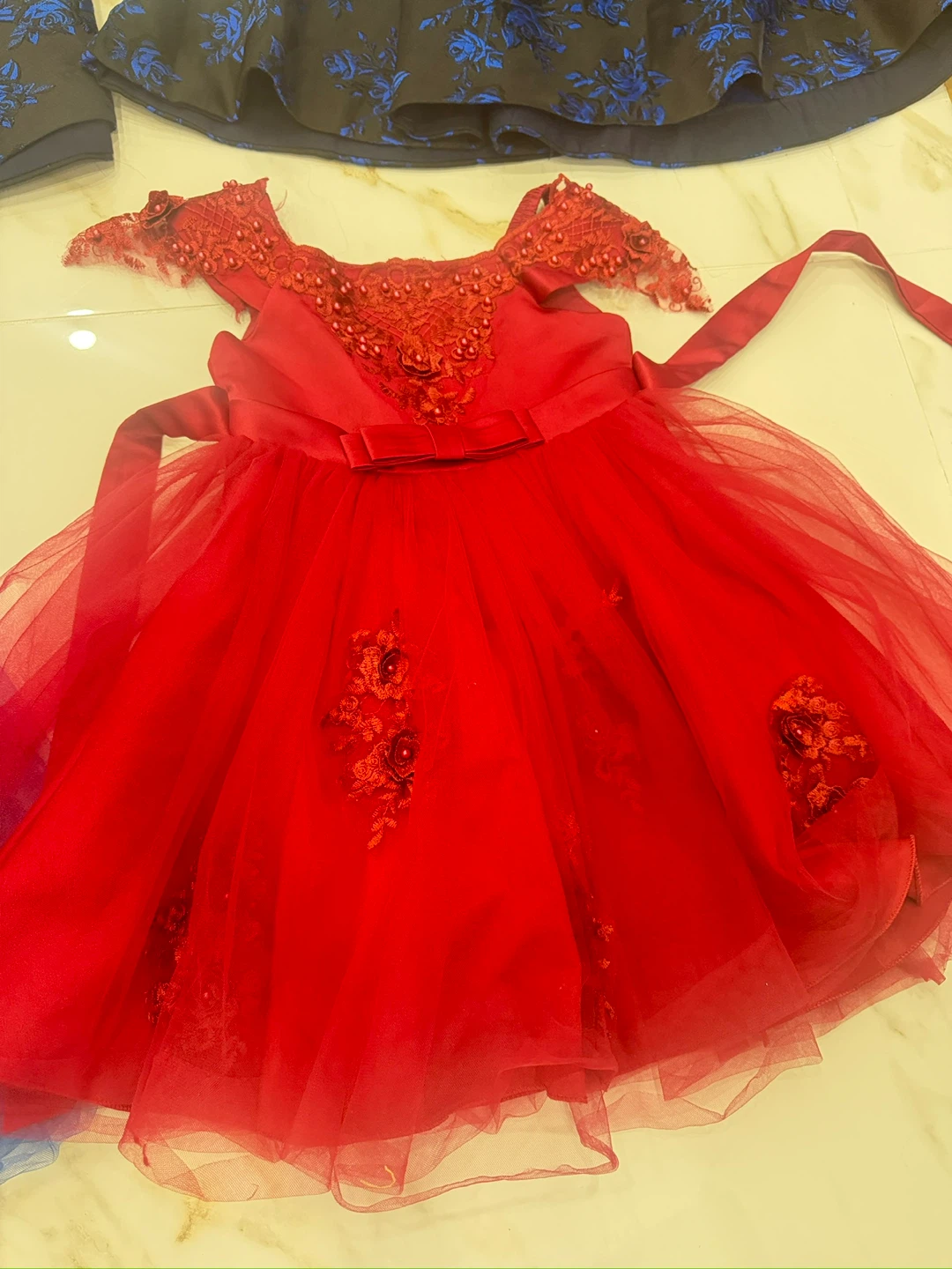 Kids' Dresses (Red, Blue, Black Floral) - photo 2