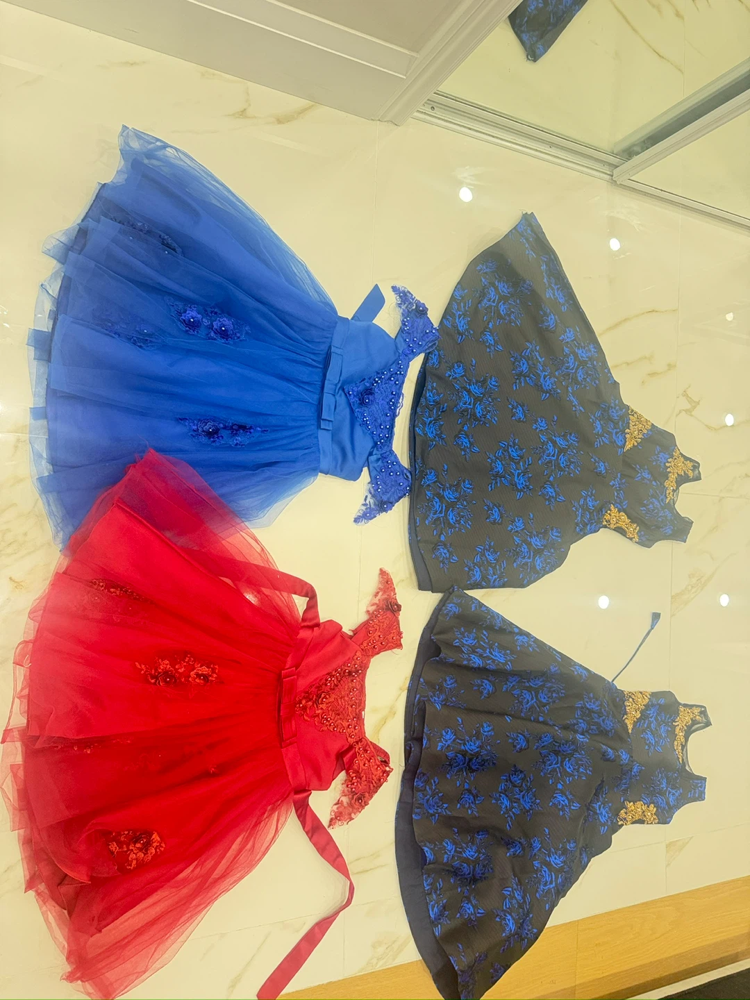Kids' Dresses (Red, Blue, Black Floral) - photo 5