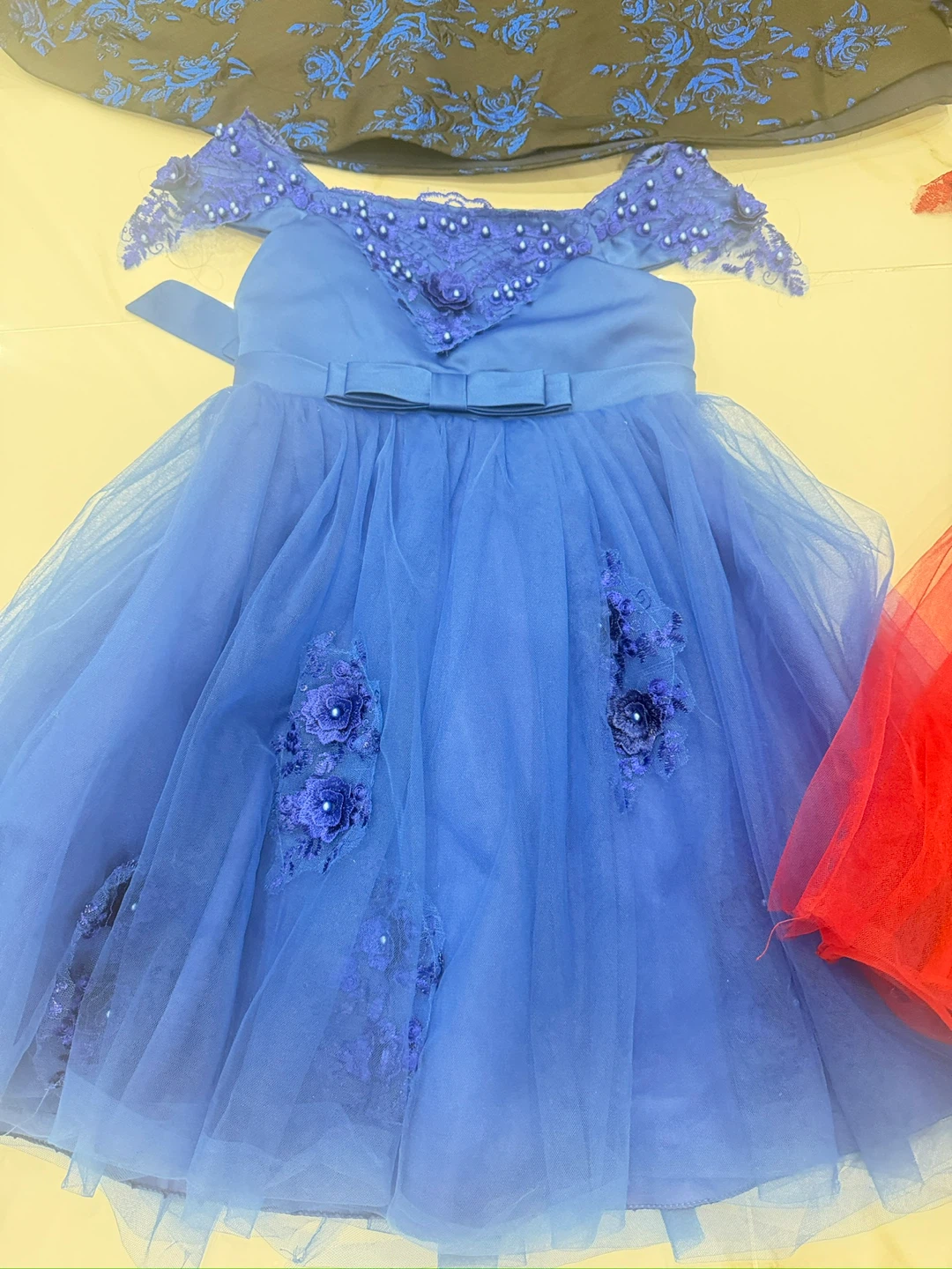 Kids' Dresses (Red, Blue, Black Floral) - photo 3