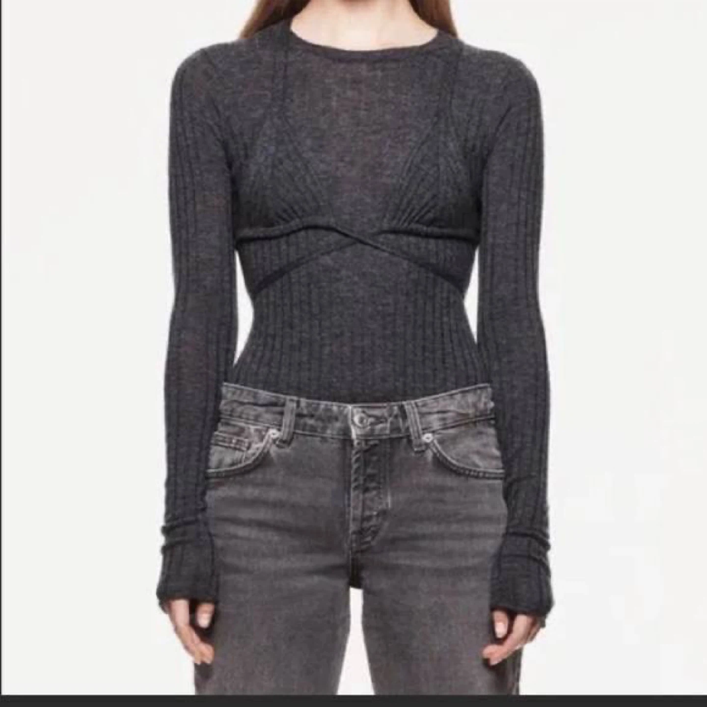 ZARA Knitted Strappy Bralette – Size S - photo 3