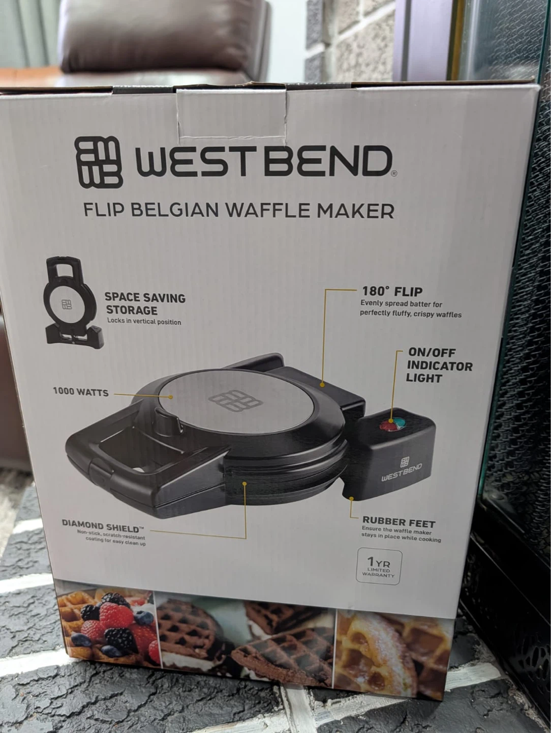 West Bend Flip Belgian Waffle Maker - photo 2