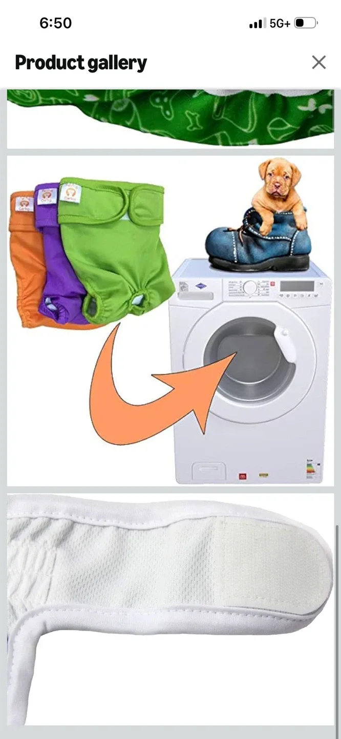 New- Petting Dog Reusable Diapers - Pack of 4