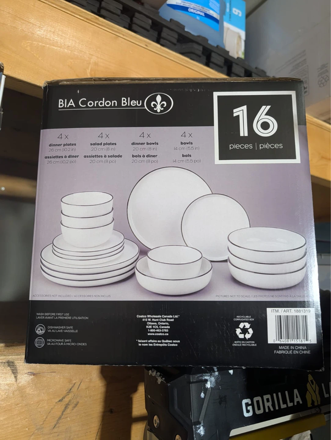 BIA Cordon Bleu Aubry 16-Piece Porcelain Dinnerware Set