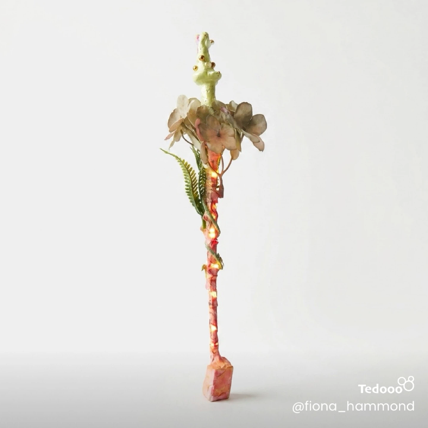 Handmade Woodland Fairy Wand with Lights - photo 2