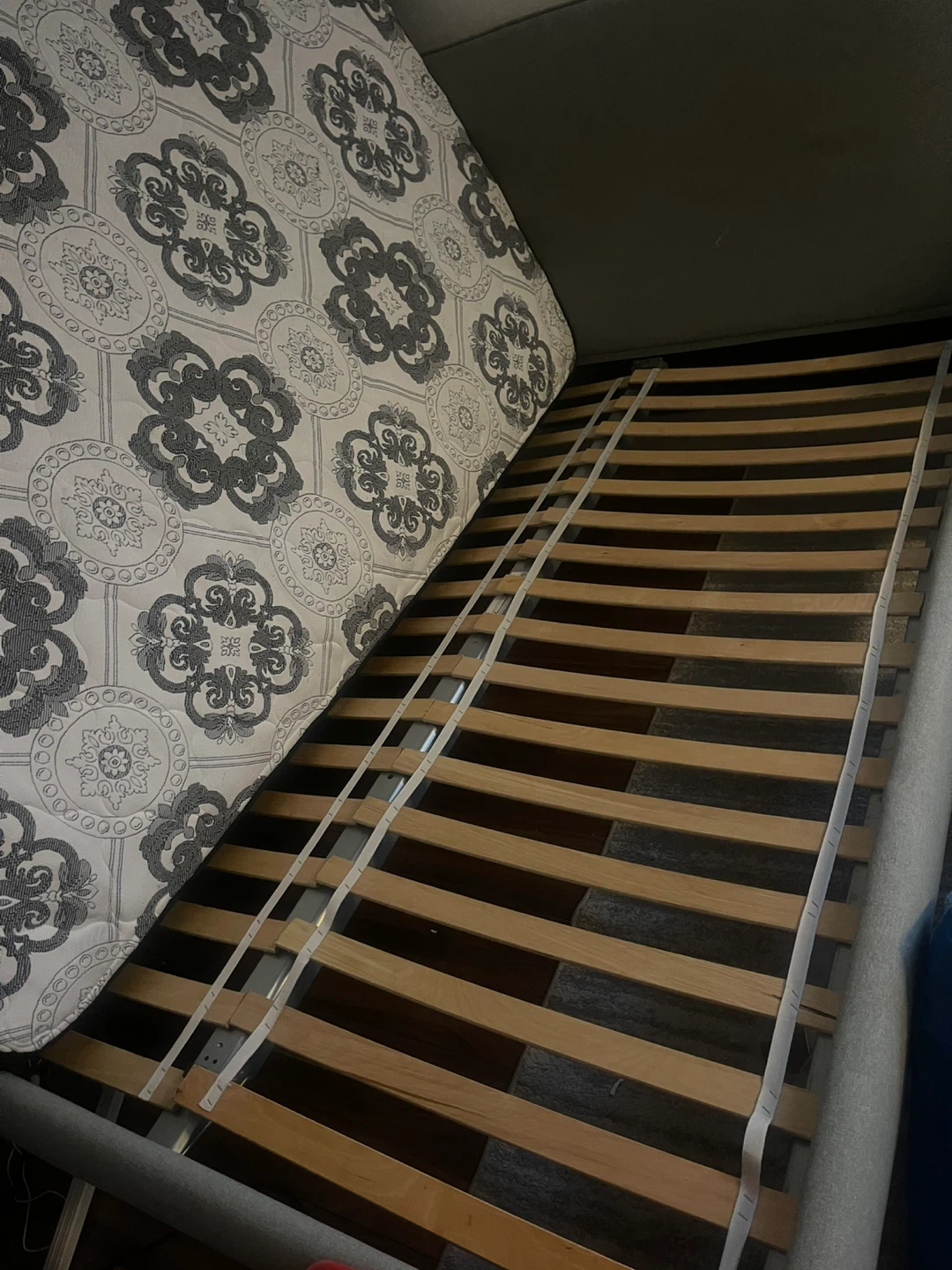 Queen Bed Frame with Slatted Base
