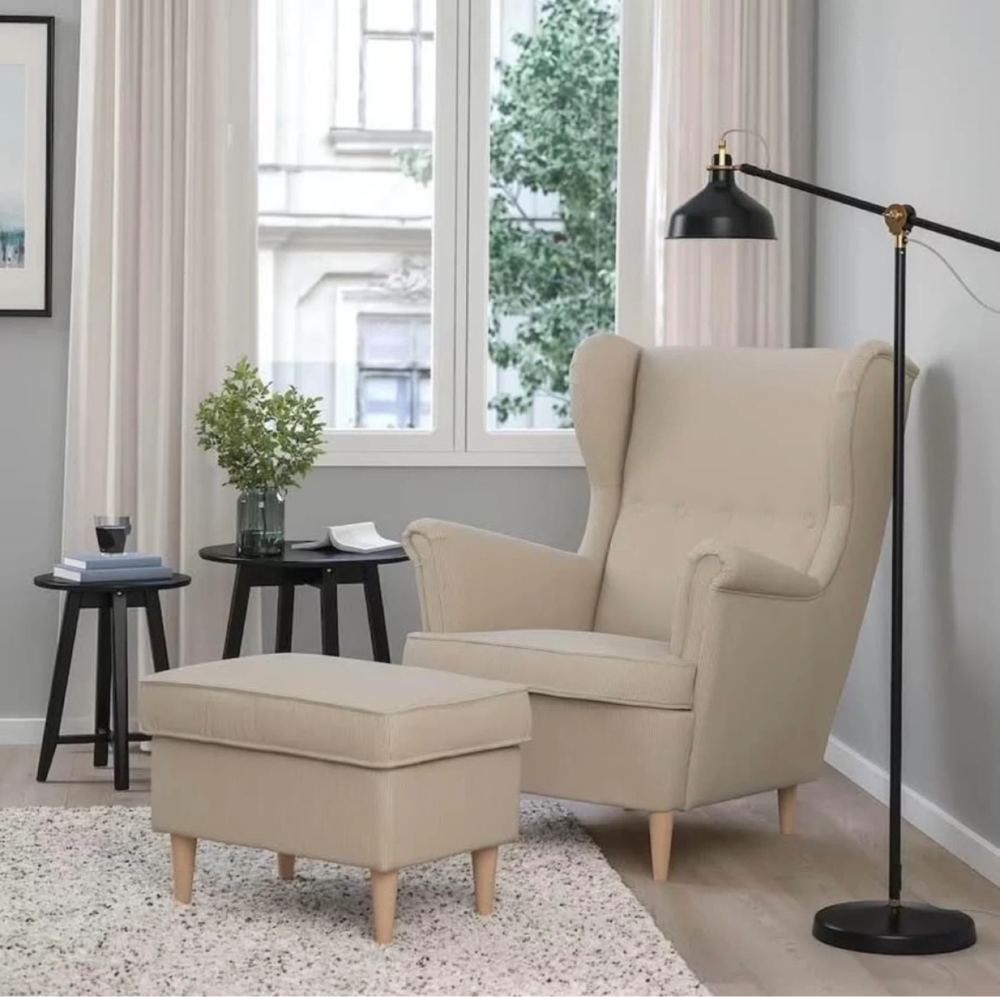 IKEA Wingback Armchair - Beige - photo 2