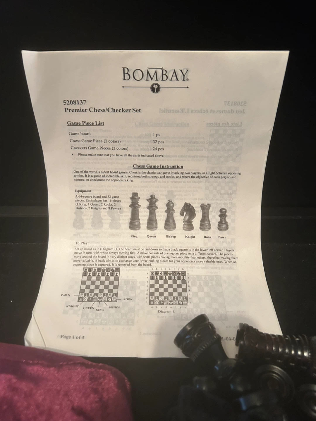 Wooden Chess Set with Storage Box - photo 3