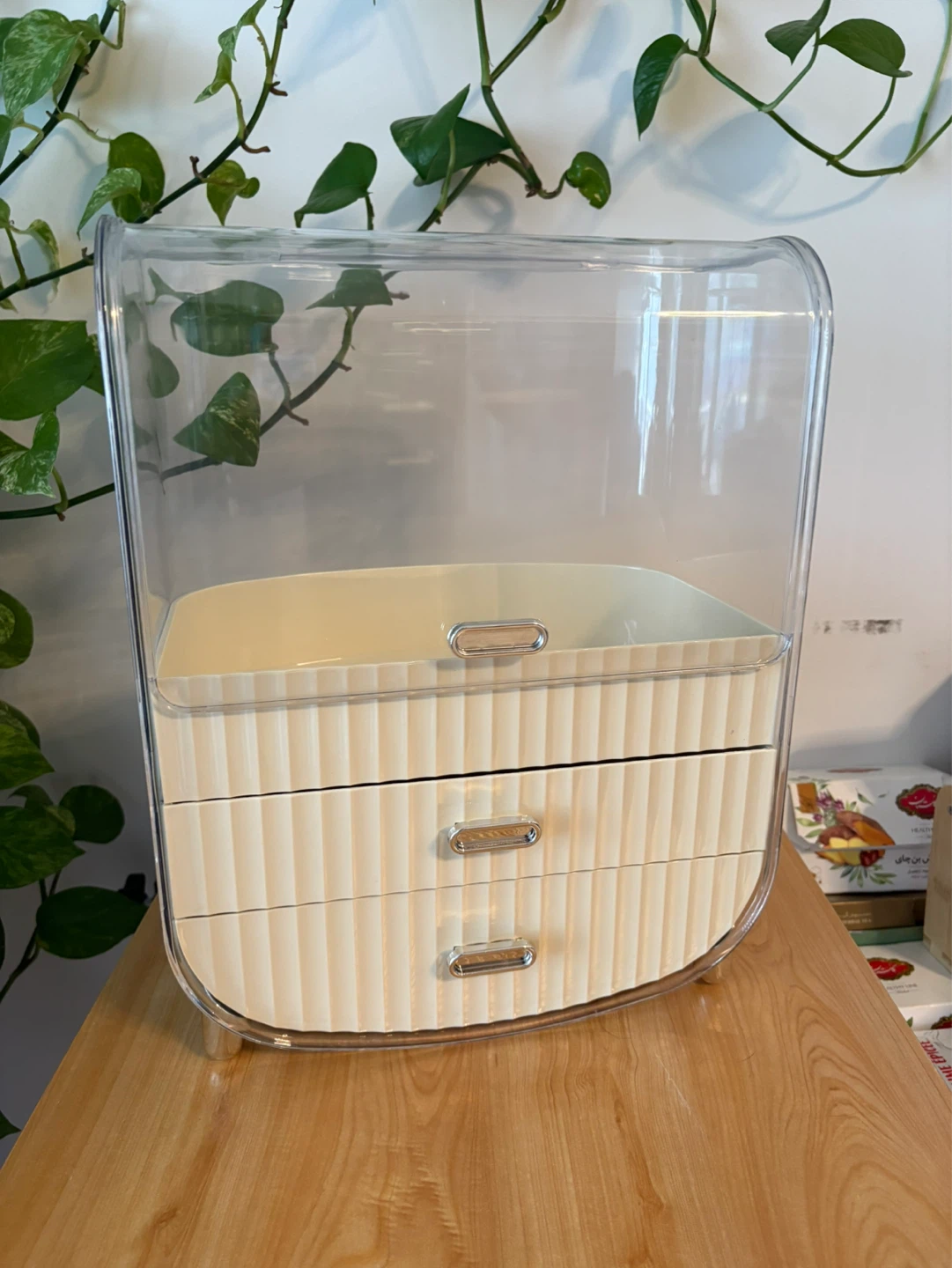 Clear Acrylic Makeup Organizer with 3 Drawers - photo 5