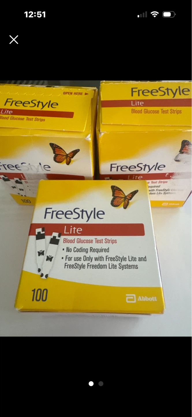 FreeStyle Lite Blood Glucose Test Strips - 100 Count