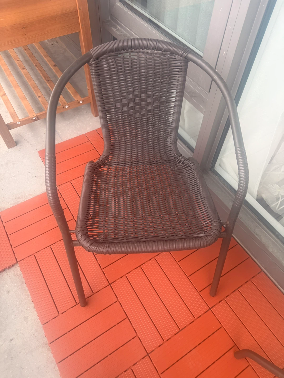 Wicker Patio Chair - Brown