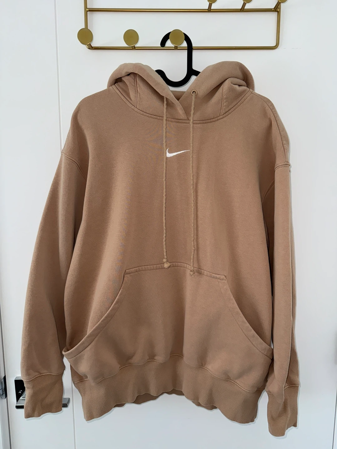 Nike Women’s Phoenix Oversized Fleece Pullover Beige Hoodie - photo 4