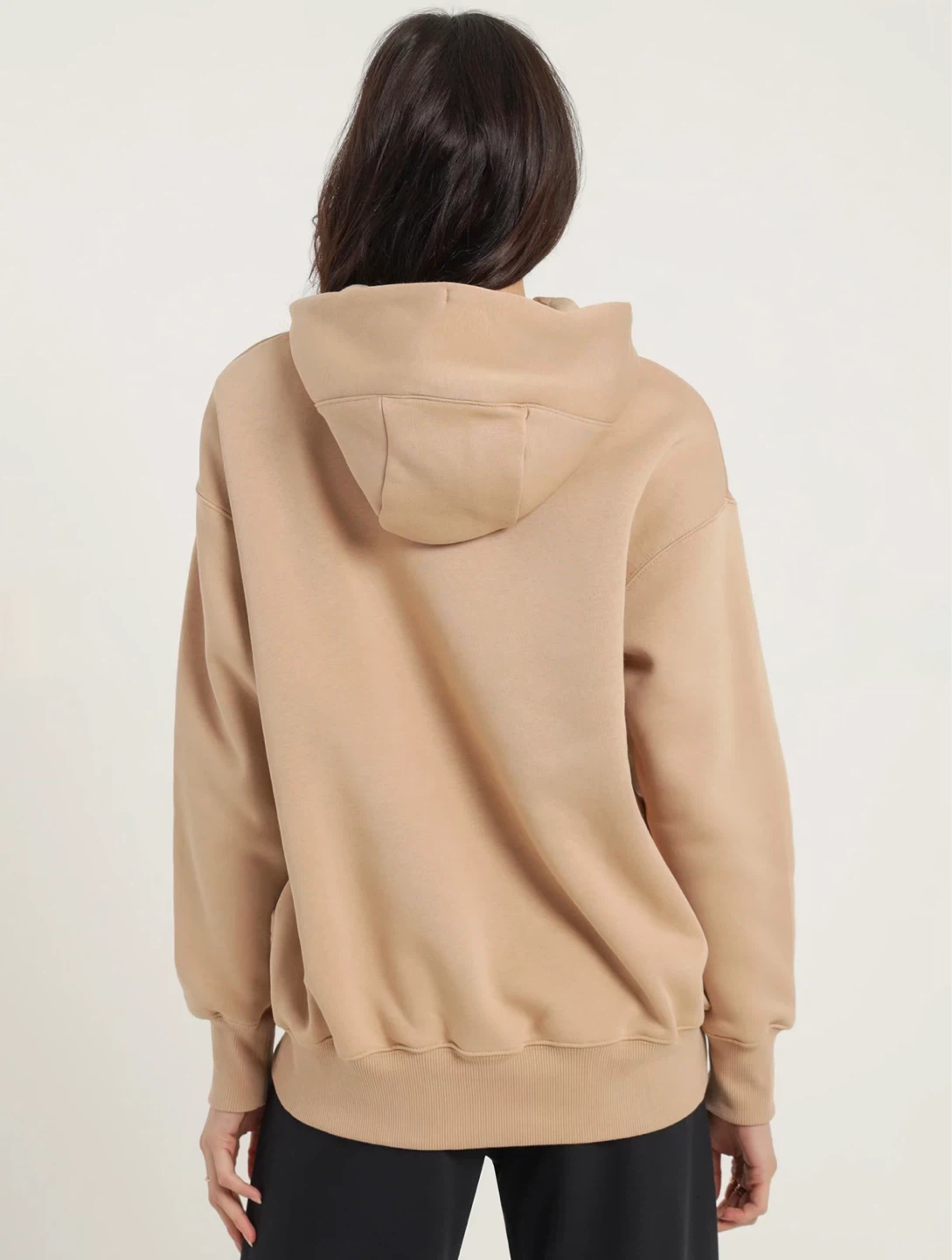 Nike Women’s Phoenix Oversized Fleece Pullover Beige Hoodie - photo 2