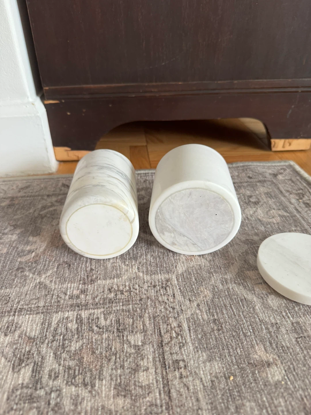 Marble Canister Set - White - photo 2