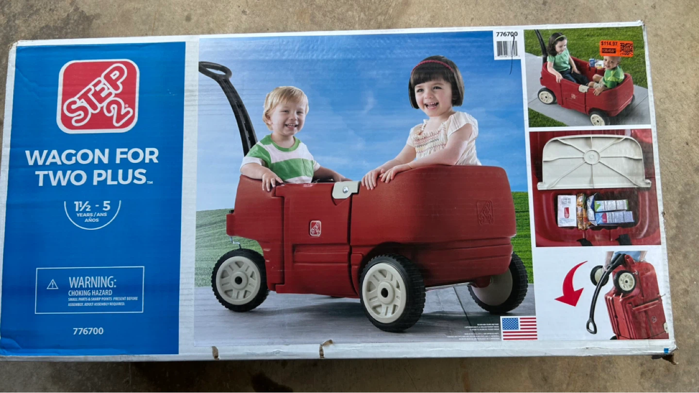 Step2 Wagon For Two Plus Red