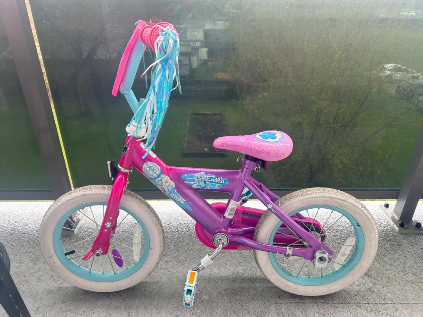 Kids' Pink & Purple Paw Patrol Bike 14 inch - photo 2