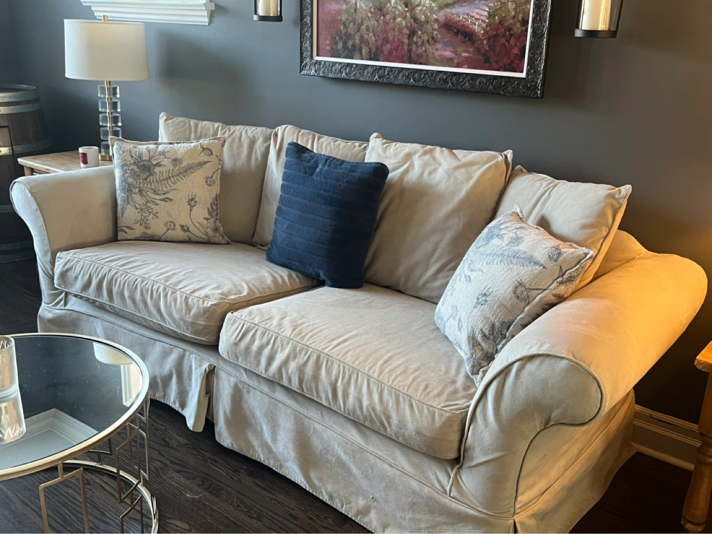 Pottery Barn Slipcovered Charleston Grand Sofa