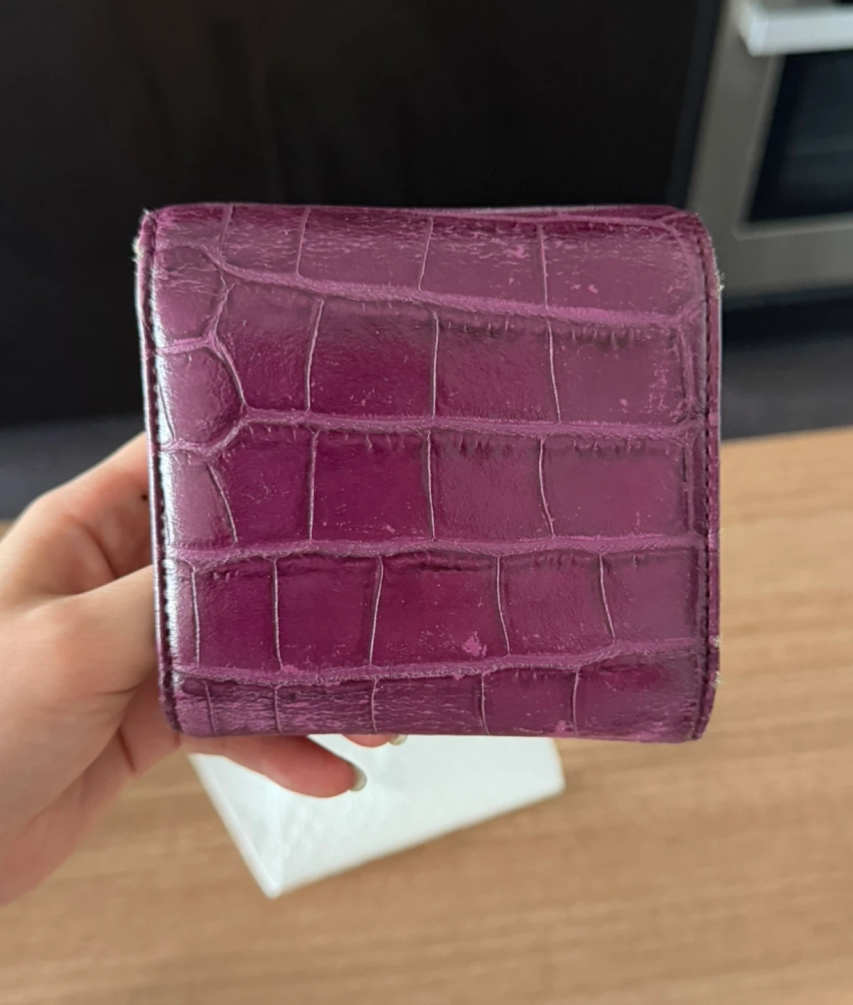 Vivienne Westwood Purple Croc Embossed Wallet - photo 2