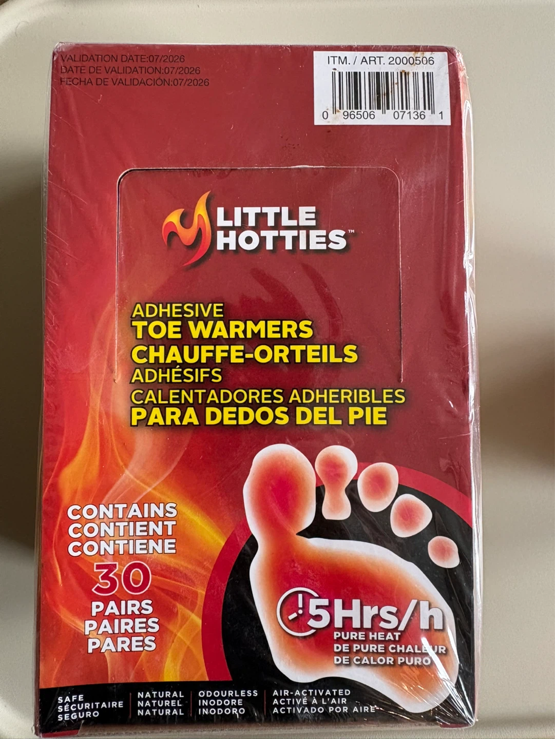 Little Hotties Adhesive Toe Warmers - 30 Pairs