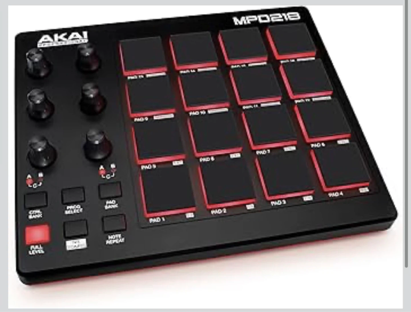 Akai MPD218 Drum Kit with 16 MPC Pads - photo 3