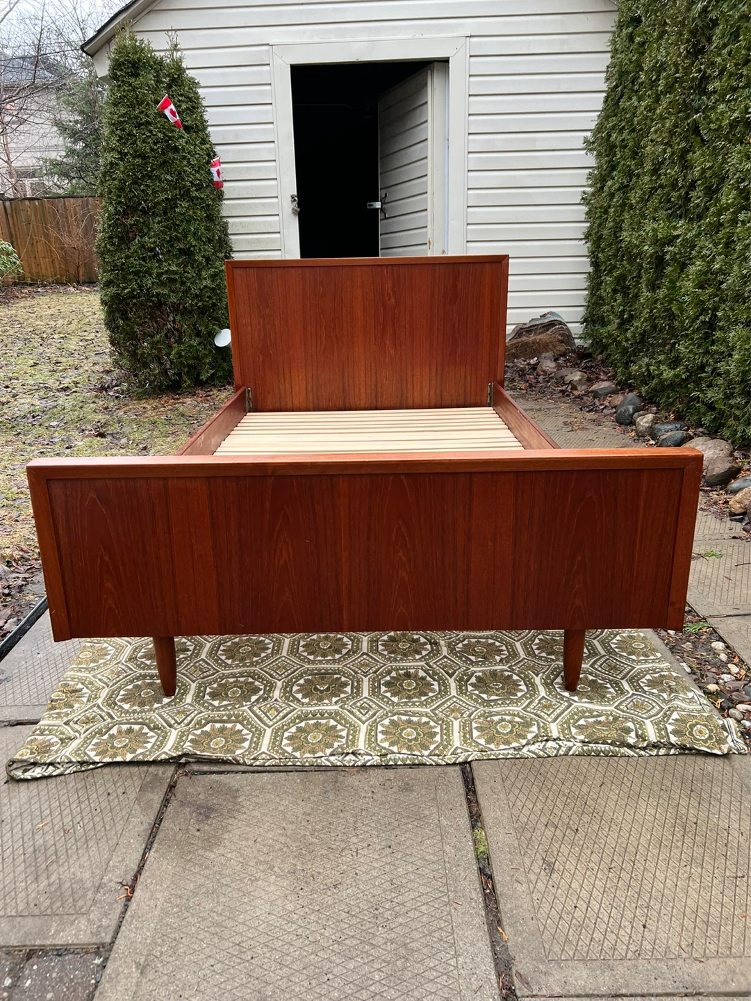MCM Teak Bed Frame - photo 2