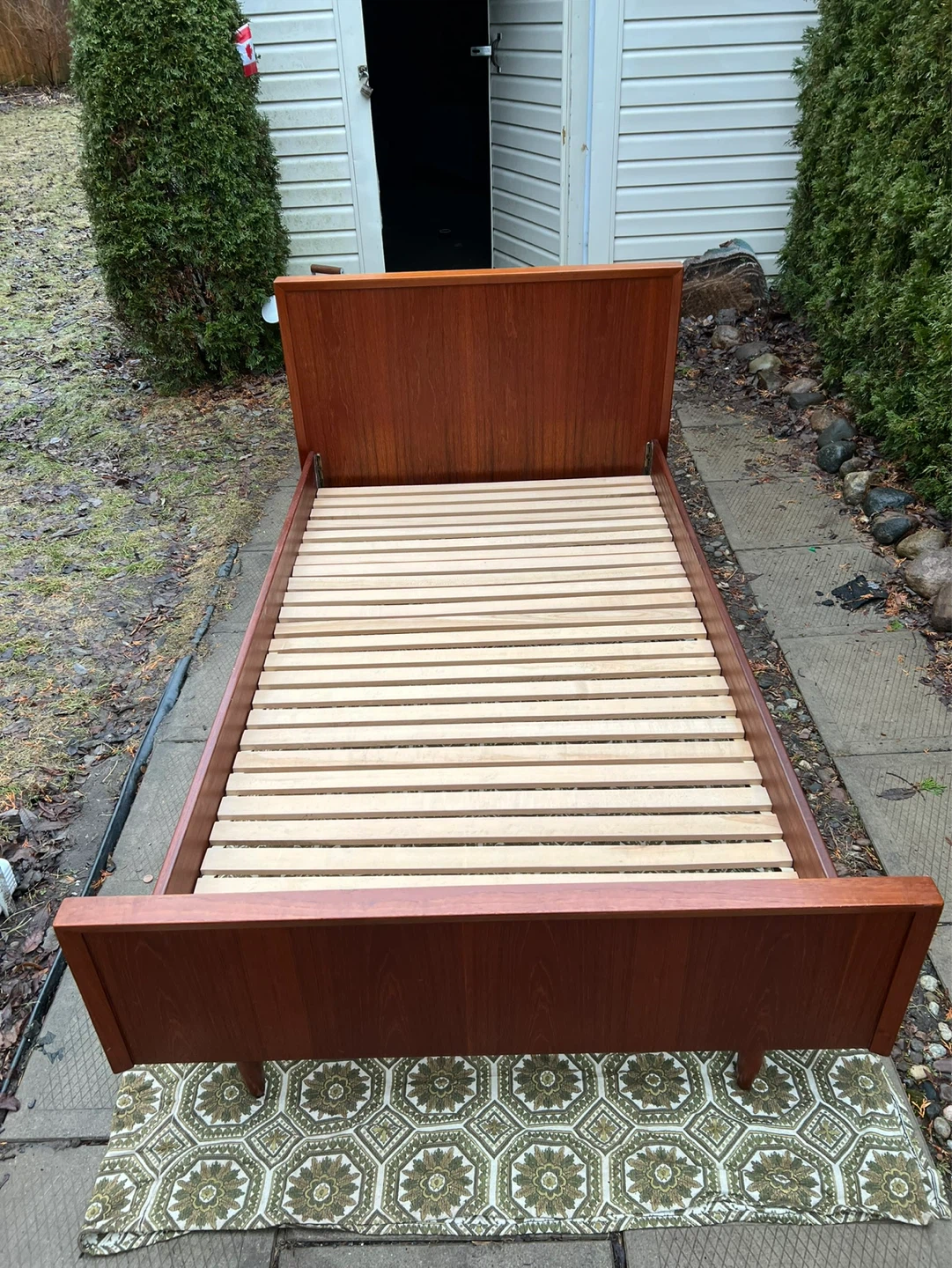MCM Teak Bed Frame - photo 3
