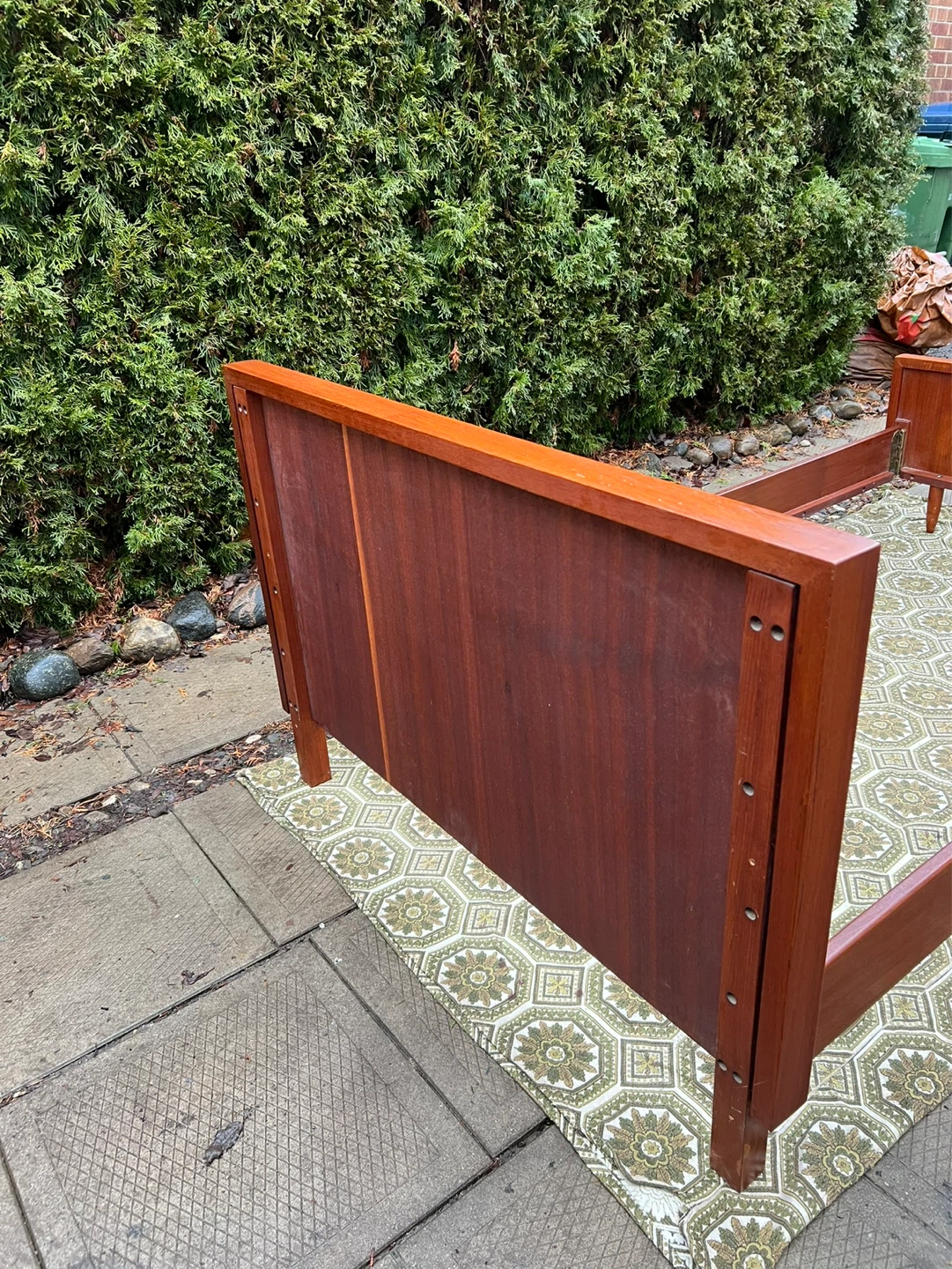 MCM Teak Bed Frame - photo 4