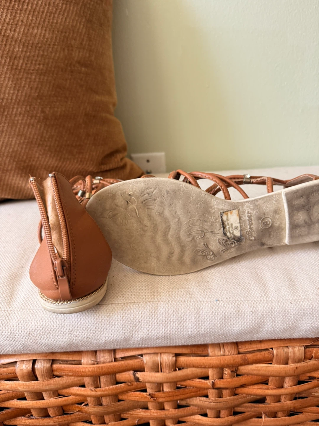 Forever Tan Gladiator Sandals - Size 8 - photo 2
