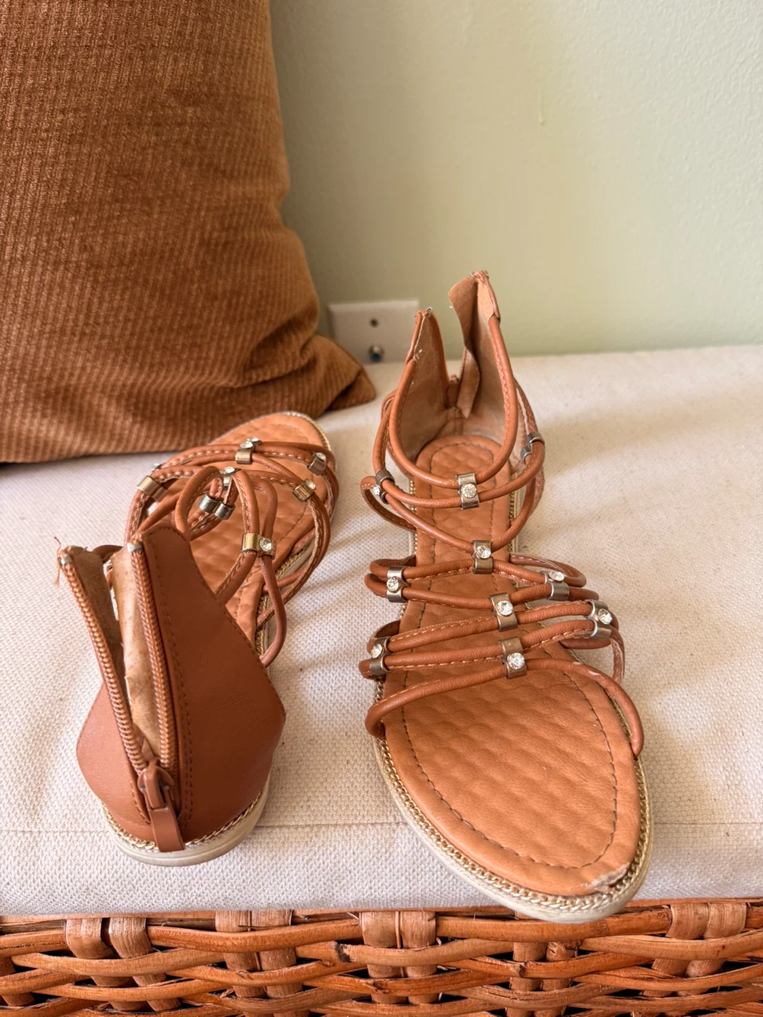 Forever Tan Gladiator Sandals - Size 8 - photo 3